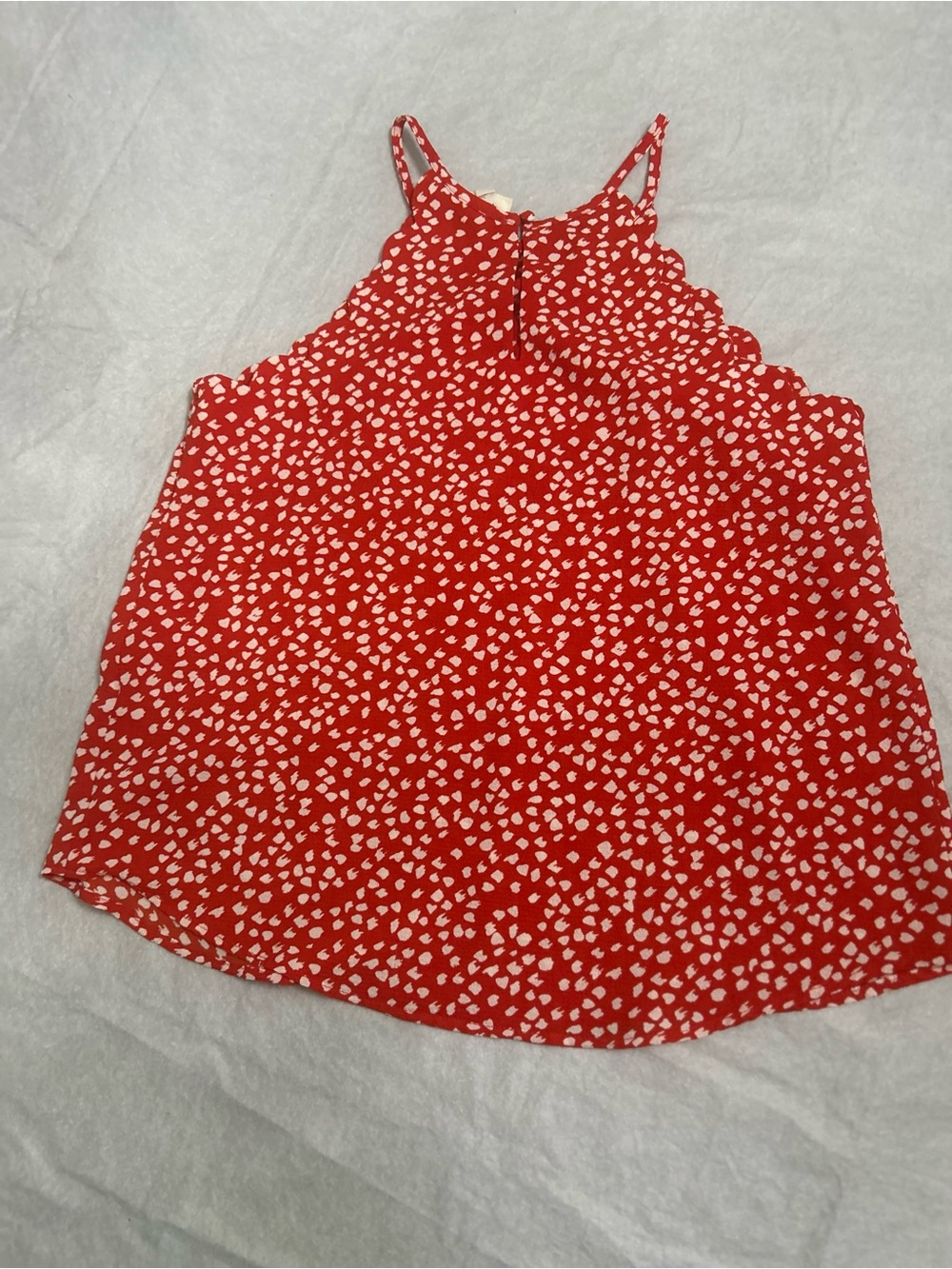 Sweet Wanderer Red Heart-Print Spaghetti Strap Camisole